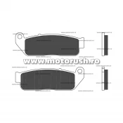 Placute de frana spate BREMBO 07GR80CC CC ROAD
