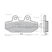 Placute de frana spate BREMBO 07HD23SP