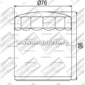 Filtru de ulei CHAMPION COF451 100609155