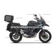 Set of SHAD TERRA TR40 adventure saddlebags and SHAD TERRA aluminium top case TR55 PURE BLACK, inclu SHAD QJMOTOR SRT550