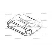 Capac colorat topcase SHAD TERRA 203163R aluminium (side case)