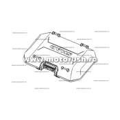Capac colorat topcase SHAD TERRA 203471R aluminium (top case)