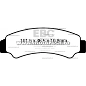Placute de frana fata EBC FA726R
