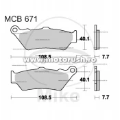 Placute de frana TRW MCB671SH sinitred