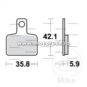 Placute de frana TRW MCB 851 standard