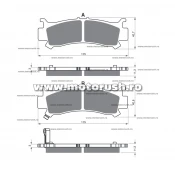 Placute de frana fata GOLDFREN 384 S3