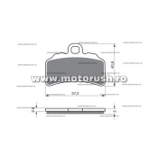 Placute de frana fata GOLDFREN 388 AD