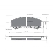 Placute de frana fata GOLDFREN 389 AD