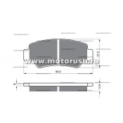 Placute de frana fata GOLDFREN 390 AD