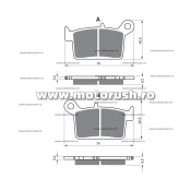 Placute de frana spate GOLDFREN 402 S33 OFF-ROAD Spate