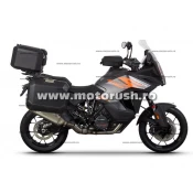 Complete set of Negru aluminum cases SHAD TERRA, 48L topcase + 36L side stanga case / 47L side dreapta c SHAD KTM Super Adventure 1290 (R, S)