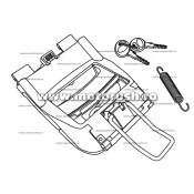 Locking system SHAD D1B45MAR for SH45