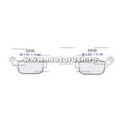 Placute de frana fata CL BRAKES 3076 MSC