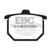 Placute de frana fata EBC FA029V