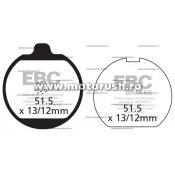 Placute de frana fata EBC FA037