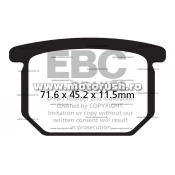 Placute de frana spate EBC FA065