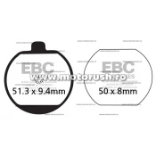 Placute de frana fata EBC FA073