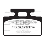 Placute de frana spate EBC FA151