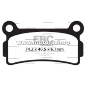 Placute de frana spate EBC FA164