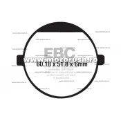 Placute de frana spate EBC FA198