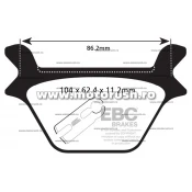 Placute de frana fata EBC FA200V