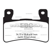 Placute de frana fata EBC FA265HH