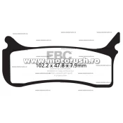Placute de frana fata EBC MXS406
