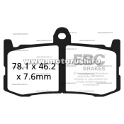 Placute de frana fata EBC FA491HH
