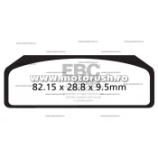 Placute de frana fata EBC GPFAX611HH