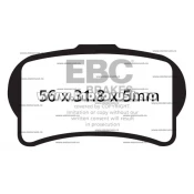 Placute de frana fata EBC FA644TT