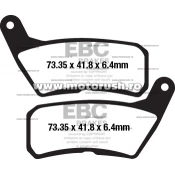 Placute de frana fata EBC FA654