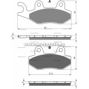 Placute de frana spate GOLDFREN 002 AD OFF-ROAD fata