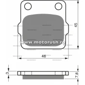 Placute de frana spate GOLDFREN 007 AD