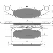 Placute de frana spate GOLDFREN 013 S3