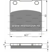 Placute de frana spate GOLDFREN 016 S3