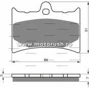 Placute de frana spate GOLDFREN 019 K5