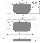 Placute de frana spate GOLDFREN 020 S3