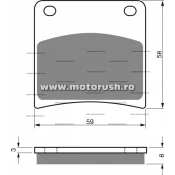 Placute de frana spate GOLDFREN 027 S3