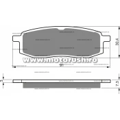 Placute de frana spate GOLDFREN 043 AD