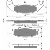 Placute de frana spate GOLDFREN 044 AD