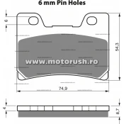 Placute de frana spate GOLDFREN 045 AD