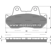 Placute de frana spate GOLDFREN 050 S3
