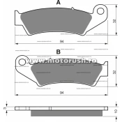Placute de frana spate GOLDFREN 052 S3