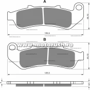 Placute de frana spate GOLDFREN 055 S3