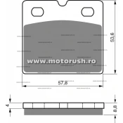 Placute de frana spate GOLDFREN 072 S3