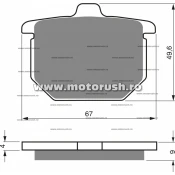 Placute de frana fata GOLDFREN 078 S3