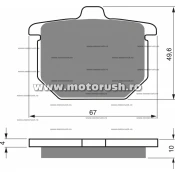 Placute de frana fata GOLDFREN 079 S3