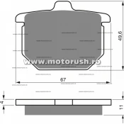 Placute de frana fata GOLDFREN 080 S3