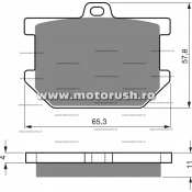 Placute de frana fata GOLDFREN 082 S3