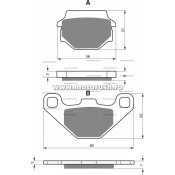 Placute de frana spate GOLDFREN 084 K5